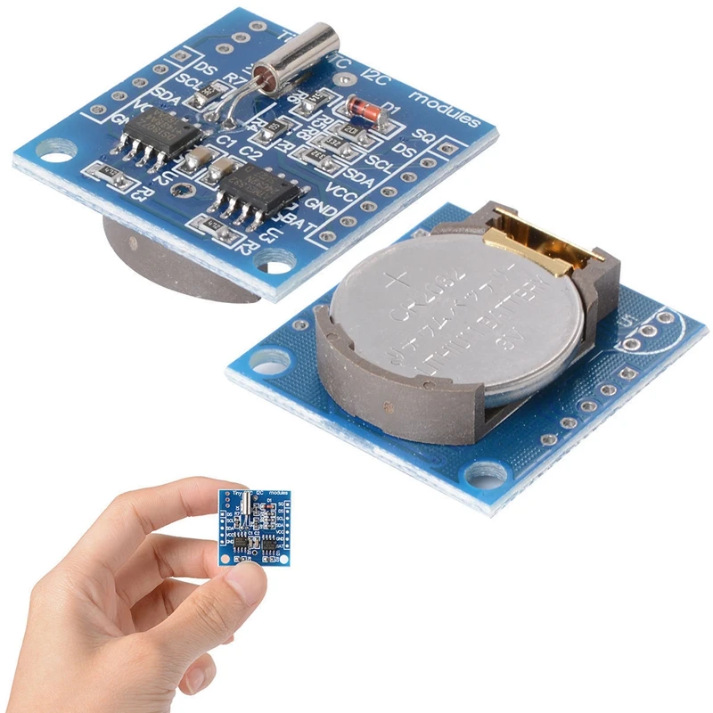 5 шт. I2C Tiny RTC DS1307 модуль часов в реальном времени AT24C32 плата для Arduino