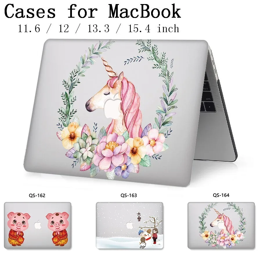 

For Laptop Case For Notebook MacBook Sleeve 13.3 15.4 Inch For MacBook Air Pro Retina 11 12 With Screen Protector Keyboard Cove