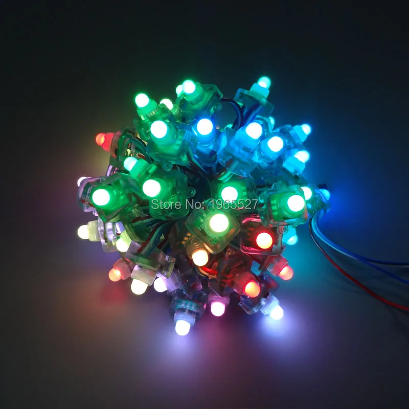 18AWG провод 100 шт./струна квадратный 12В WS2811 rgb Пиксельная светодиодная модульная