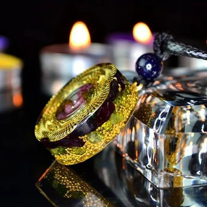 Подвеска AURA REIKI из минерального кристалла эмоциональная гармония гламур