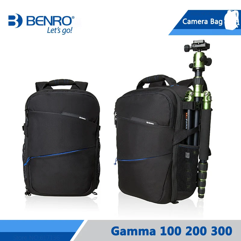 Benro Gamma 100 200 300 рюкзак для камеры для штатива ноутбука видео фото сумки большой размер мягкая сумка дождевик