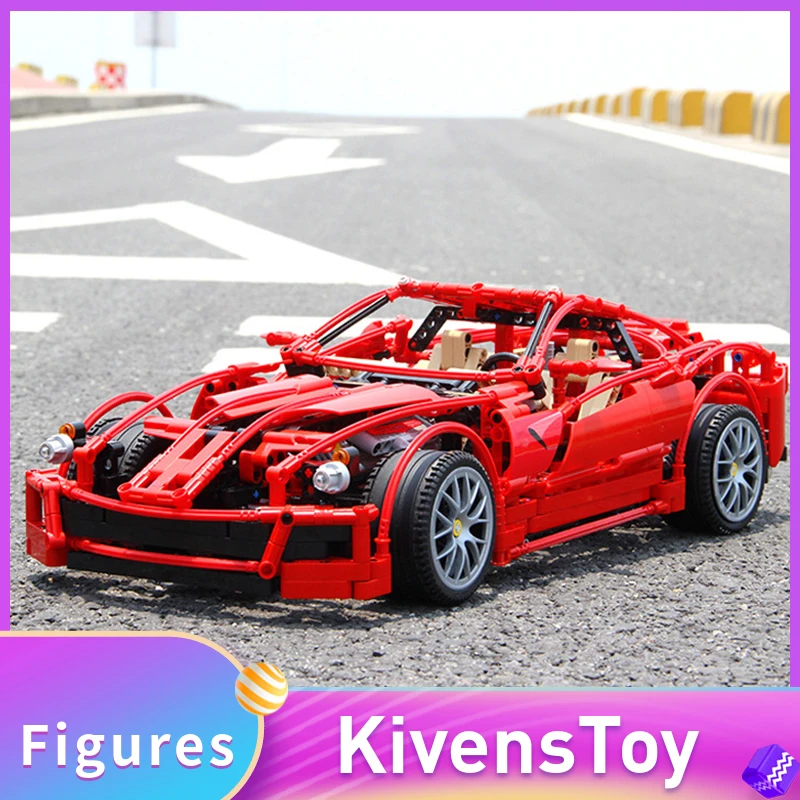 

IN STOCK Decool 3333 Formula Super Car F1 Building Blocks 599 Gtb Fiorano Bricks Toys Compatible with Lego 8145 Technic 1322PCS