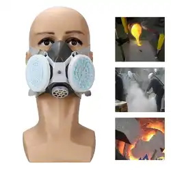 Безопасность дыхательной анти-от пыли, Газа Маска на пол-лица Краски распыления промышленный фильтр Открытый Анти-туман PM2.5 Противопыльный