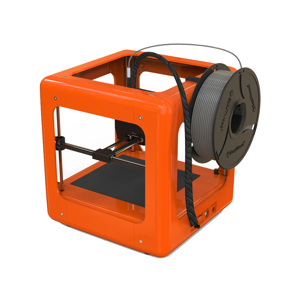 

NEW Orange Mini Fully Assembled 3D Printer 90*110*110mm Printing Size Support One Key Printing 1.75mm 0.4mm Nozzle
