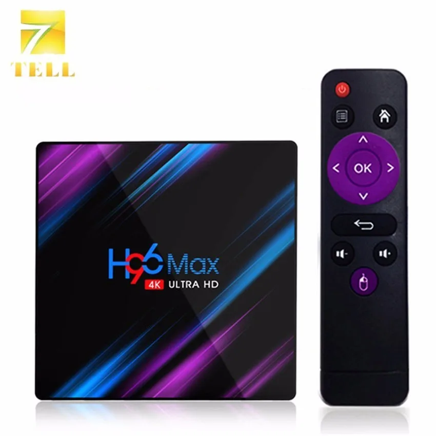

H96 MAX 4GB 64GB TV Box Android 9.0 Rockchip RK3318 32GB 16GB USB3.0 H.265 4K Dual WIFI BT4.0 PK T95 HK1 PLUS Smart TV Box