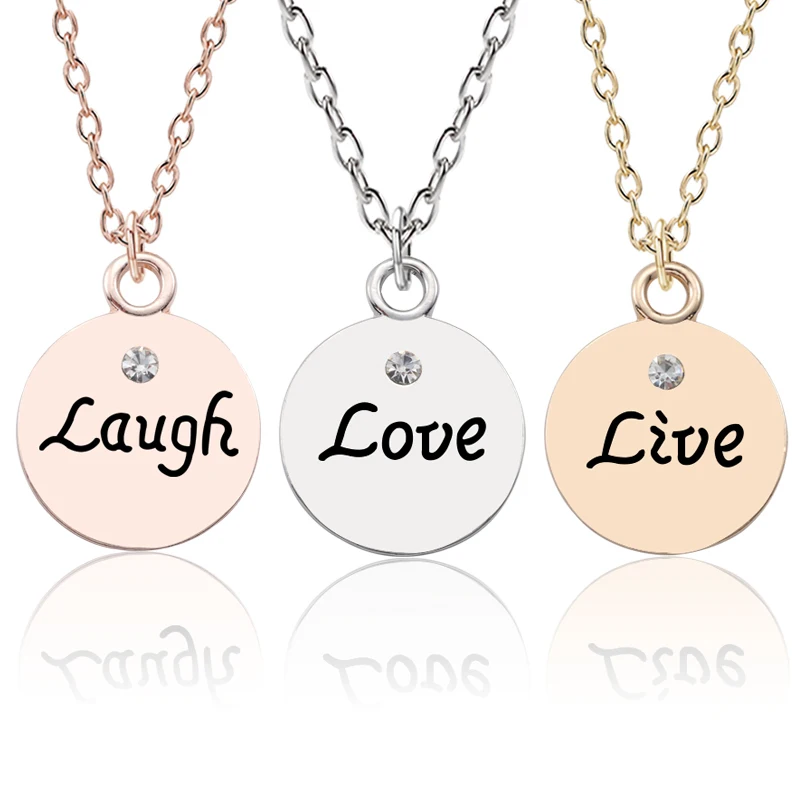 Best Friends Necklace Fashion Three Sisters Letter Pendant ...