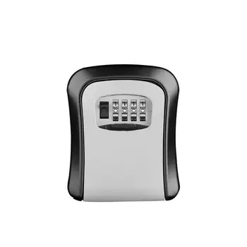 

Safty Key Lock Box Set-Your-Own Combination Portable Aluminium Alloy Key Safe Box Secure Box Security Key Holder