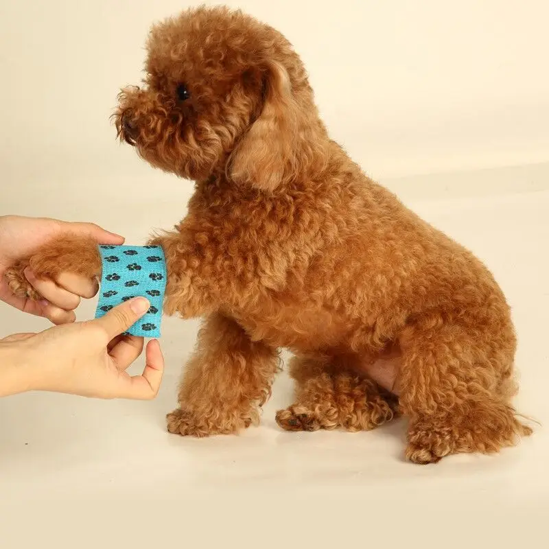 Самоклеящаяся эластичная повязка для домашних животных собак когезионная