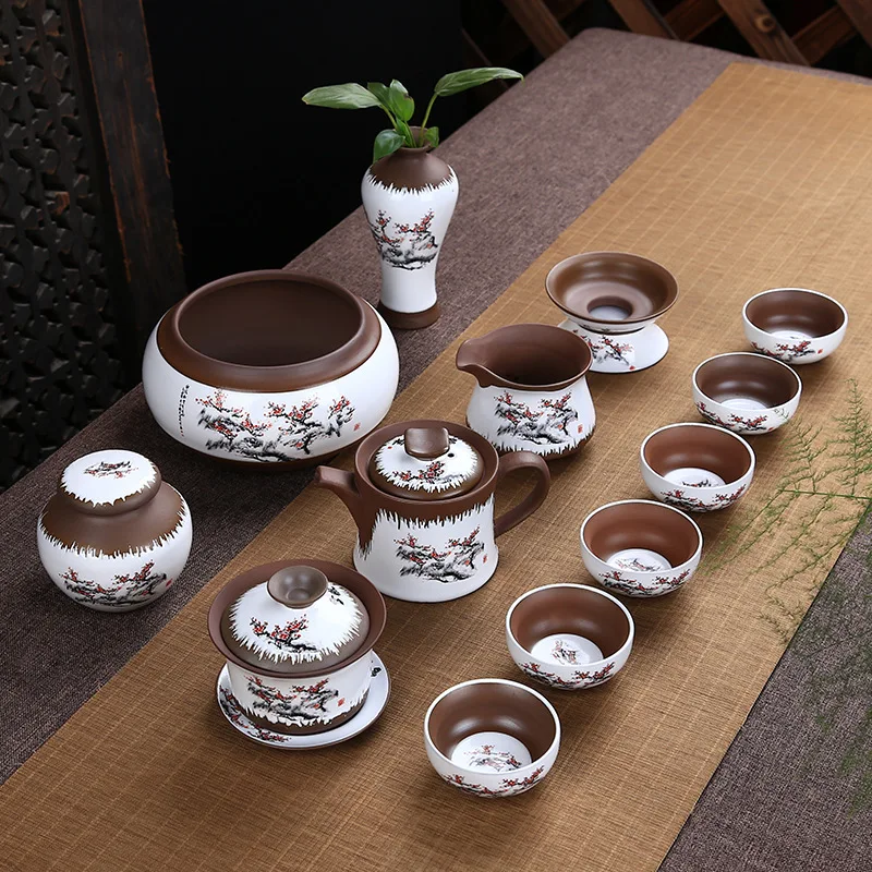 

Yixing Personality Spirit Pottery Creativity Tea Set Suit Characteristic Zen Ceramics Teapot Kung Fu Tea