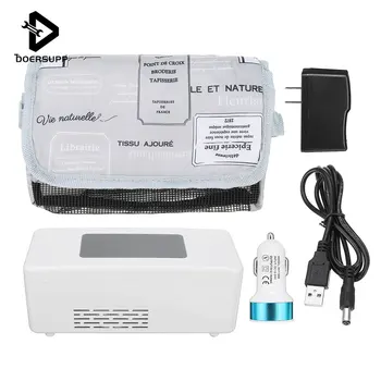 

Doersupp New Rechargeable Medicine Refrigerators Portable mini insulin cooler box Portable Drug Reefer Car Small Refrigerator