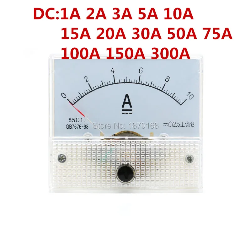 Free Ship 85L1 Type  Class 2.5 Accuracy AC 0-5A Analog Panel Meter Amperemeter 