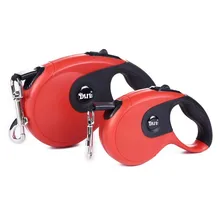 Retractable Dog Leash Heavy Duty Long Tangle Free 16ft One-Handed Retracting Dogs Walking Running Leash Nylon HB