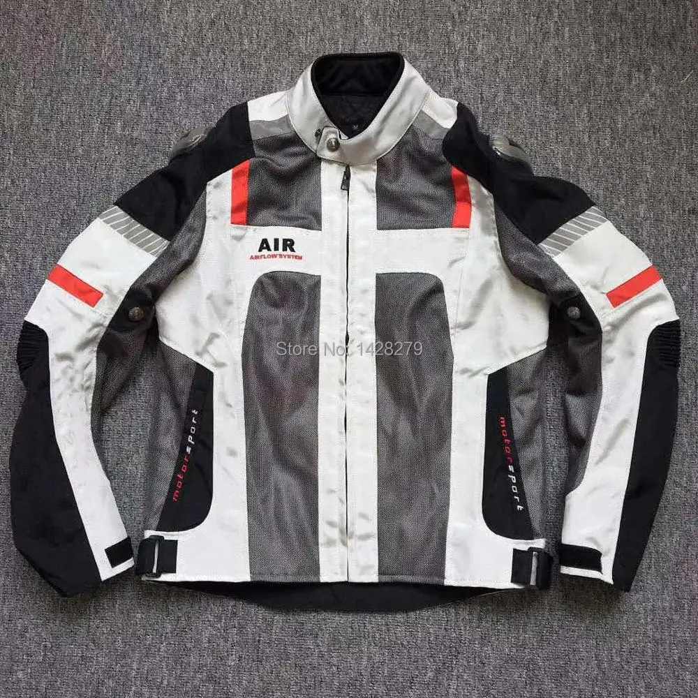 

2019 New Dain Airflow System Summer Mesh Riding Jacket Men's Riding Mesh Breathable Jacket with Protectors
