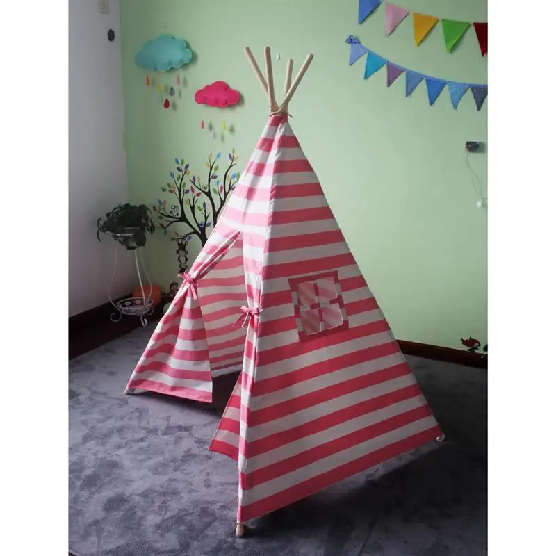 

Portable Pink Princess Girl Teepee Tent Kids Play Tent Toy