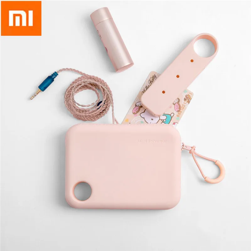 

XIAOMI Mijia Silicone Portable Zippered Storage Pouch Bag Handbag Wallet Lightweight w/ Hand Strap Storage Bags