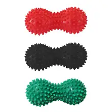 В форме арахиса массажа Йога Спортивные Фитнес мяч Прочного ПВХ, игрушка для снятия стресса, тела, массажер для ног, колючие массажер ТРИГГЕРНАЯ точка пальцев ног, накладки для облегчения боли при