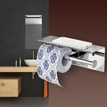 Ванная комната настенный, с двумя туалетной бумаги держатель с полкой для ресторана отеля дома торговый центр офис