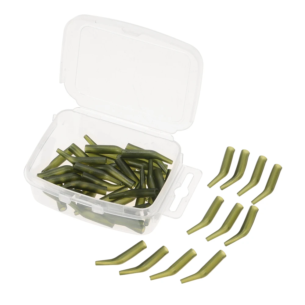 

Lixada 50Pcs/Lot Carp Fishing Hook Sleeve Hair Rig Line Aligner Sleeves Soft Anti Tangle Carp Fishing Accessories for Pesca