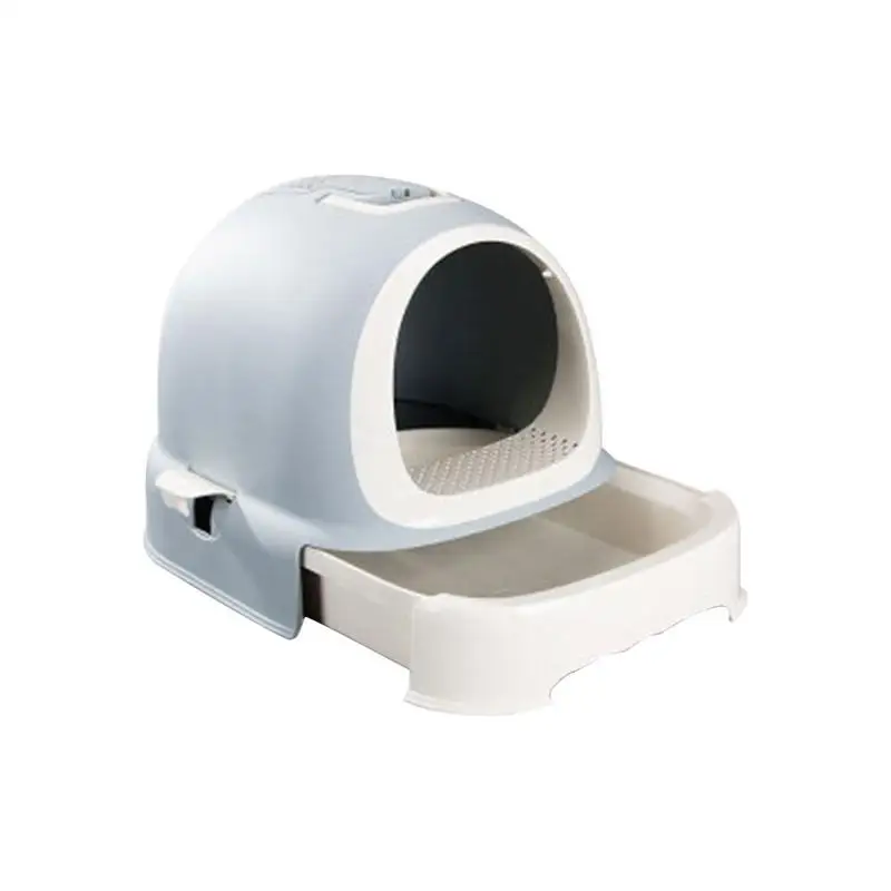 

2019 Cat Litter Box Basin Drawer Style Pet Toilet Fully Enclosed Hygiene Deodorant Extra Large Pot Cat Supplies