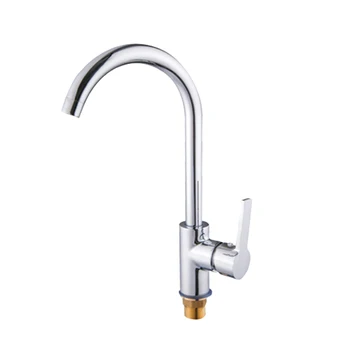 

1PC Faucet Easy to Install Single Hole Rustproof Durable Stainless Steel Water Tap Faucet for Wash Basin Bathroom Kitchen