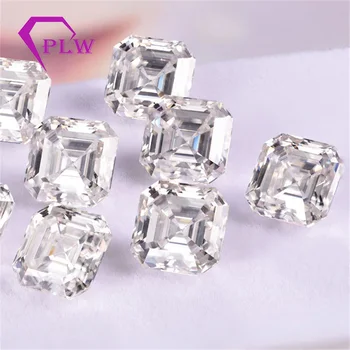 

Provence jewelry 0.35 carat 4*4 mm D color asscher cut test positive gem stone Loose moissanite for bracelet ring chain earring