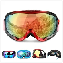 Очки для катания на лыжах и Для женщин Для мужчин двухслойная сферическая линза UV400 противотуманные лыжи и очки для сноубординга очки для сноуборда оснащения Для мужчин t