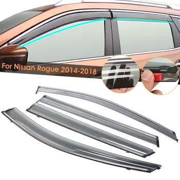 

Fit For Nissan Rogue 2014 2015 2016 2017 2018 Car Vent Window Visor Shade Shades Visors Rain Guards