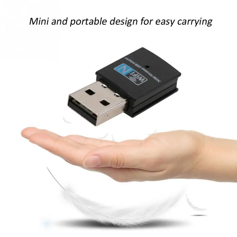 Мини USB LAN сетевая карта Wifi адаптер USB2.0 WiFi приемник 300 Мбит/с для