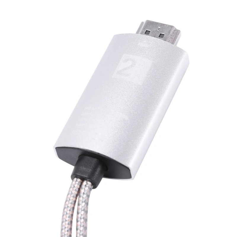 3 в 1 8 м Hdmi кабель Hdtv адаптер нейлоновый Плетеный av для Micro Usb/type C к 1080P Ios телефона