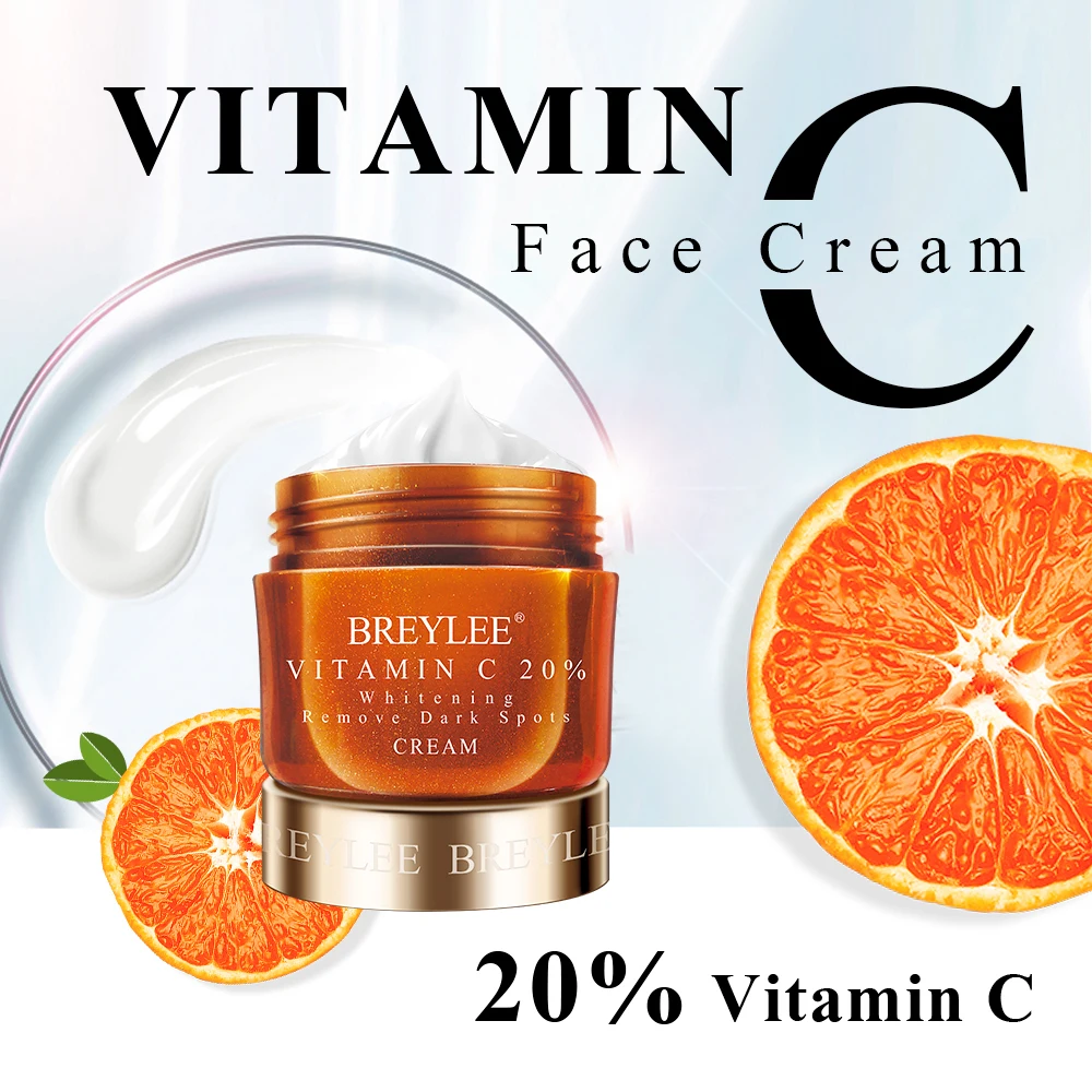 

BREYLEE whitening moisturizing face cream vitamin c anti aging serum wrinkle remover face-cream-to-remove-dark-spots freckle 40g