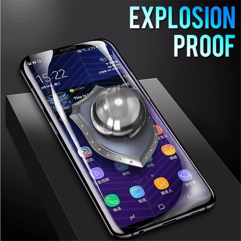 Изогнутая Гидрогелевая пленка с полным покрытием 7D для Samsung A6s A8s A9s защита экрана