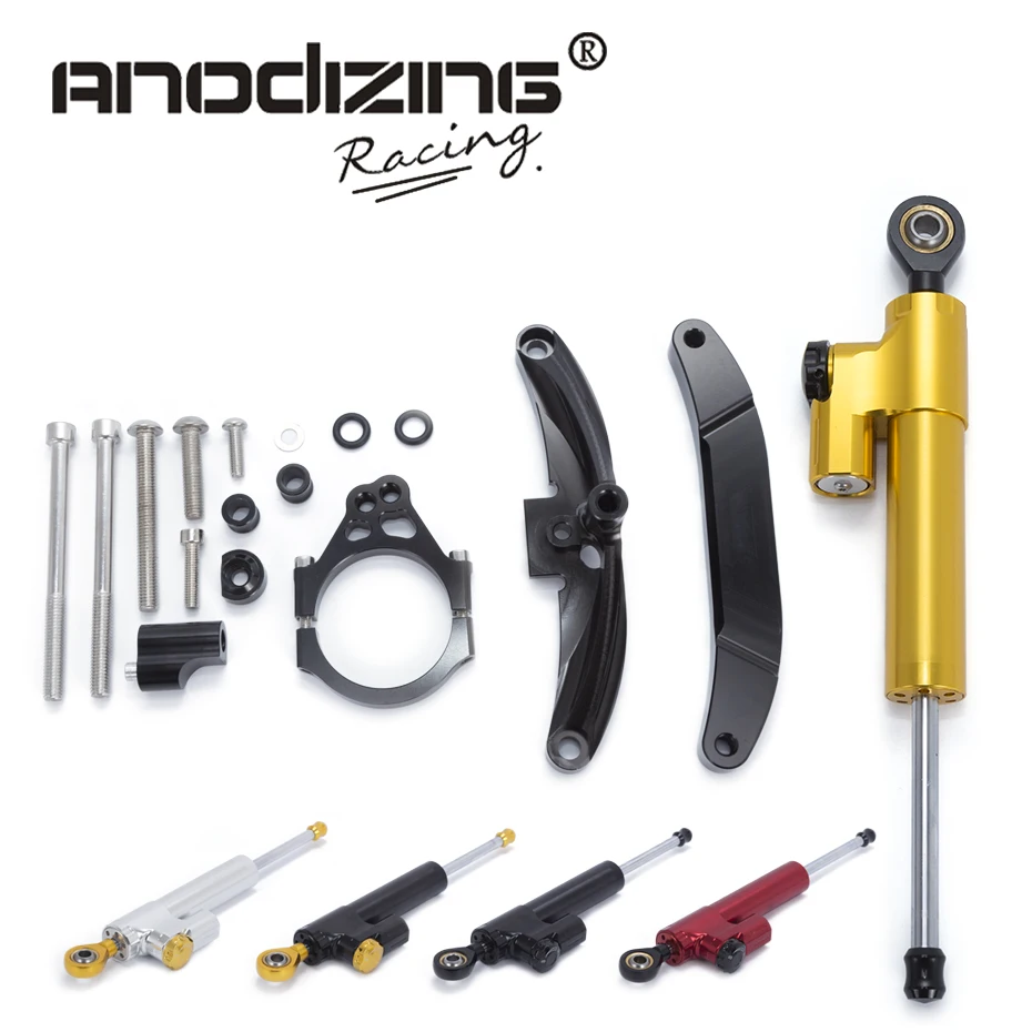 

Motorcycle CNC Steering Damper Stabilizerlinear Reversed Safety Control with Bracket For Yamaha FZ1 FAZER 2006 2007 2008-2015