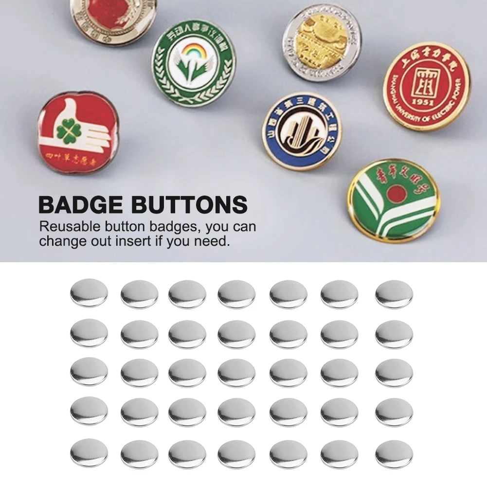 

2000pcs 25mm DIY Blank Pin Badge Button Parts Consumables for Pro Button Maker For DIY Crafts