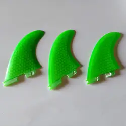 FCS 2 серии зеленый цвет стекловолокна соты хвост руль FCSII Surfboard Fin