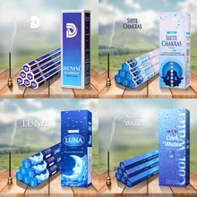 Ручной работы Индийские ароматические палочки CoolWater Siete чакр 120 шт./кор. Индия палку Ладан аромат для дома оптом много