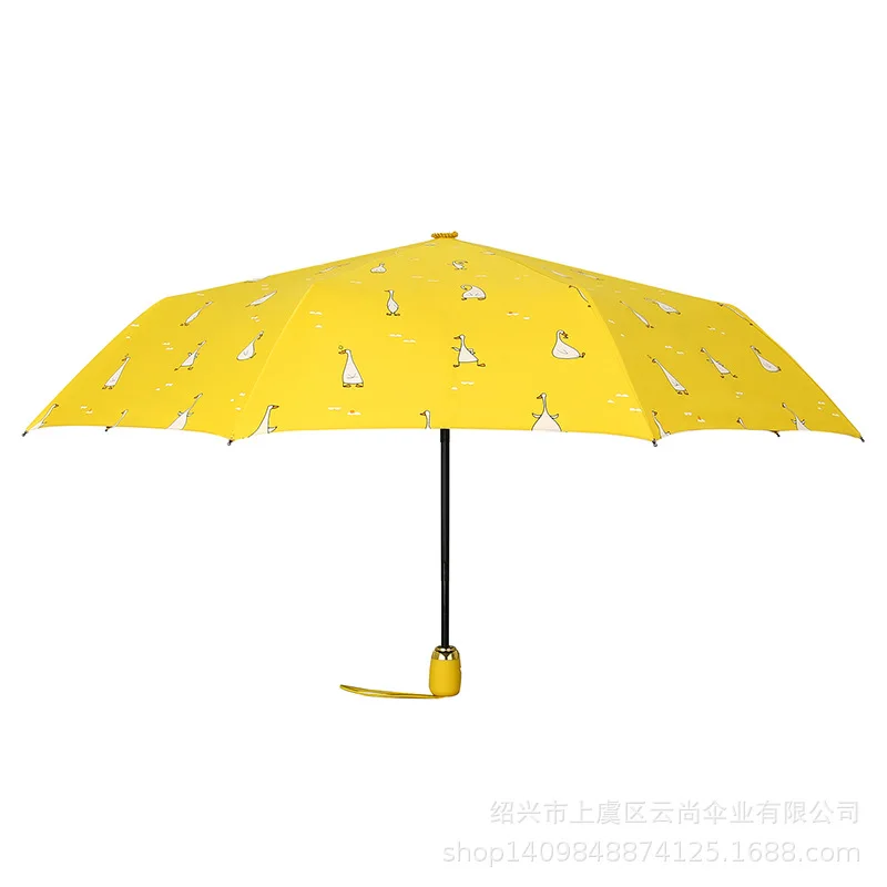 Sweety Cats Automatic Tri-Fold Umbrella Parasol Sun Umbrella Sunshade