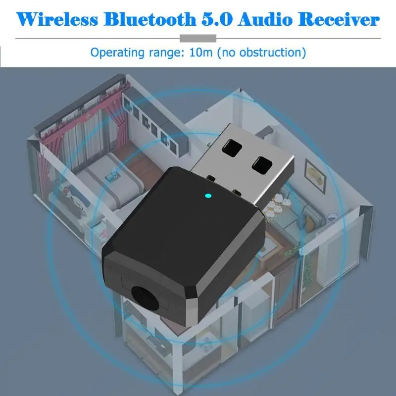 2 в 1 беспроводной USB Bluetooth адаптер ключ 3 5 мм музыкальный приемник