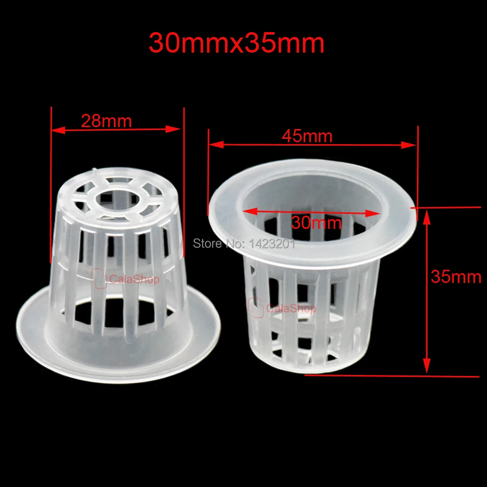 5/25/100 шт./лот Пластик полые сетчатый горшок корзинка для выращивания гидропоники аэропонного для выращивания растений контейнер со вставкой из губки