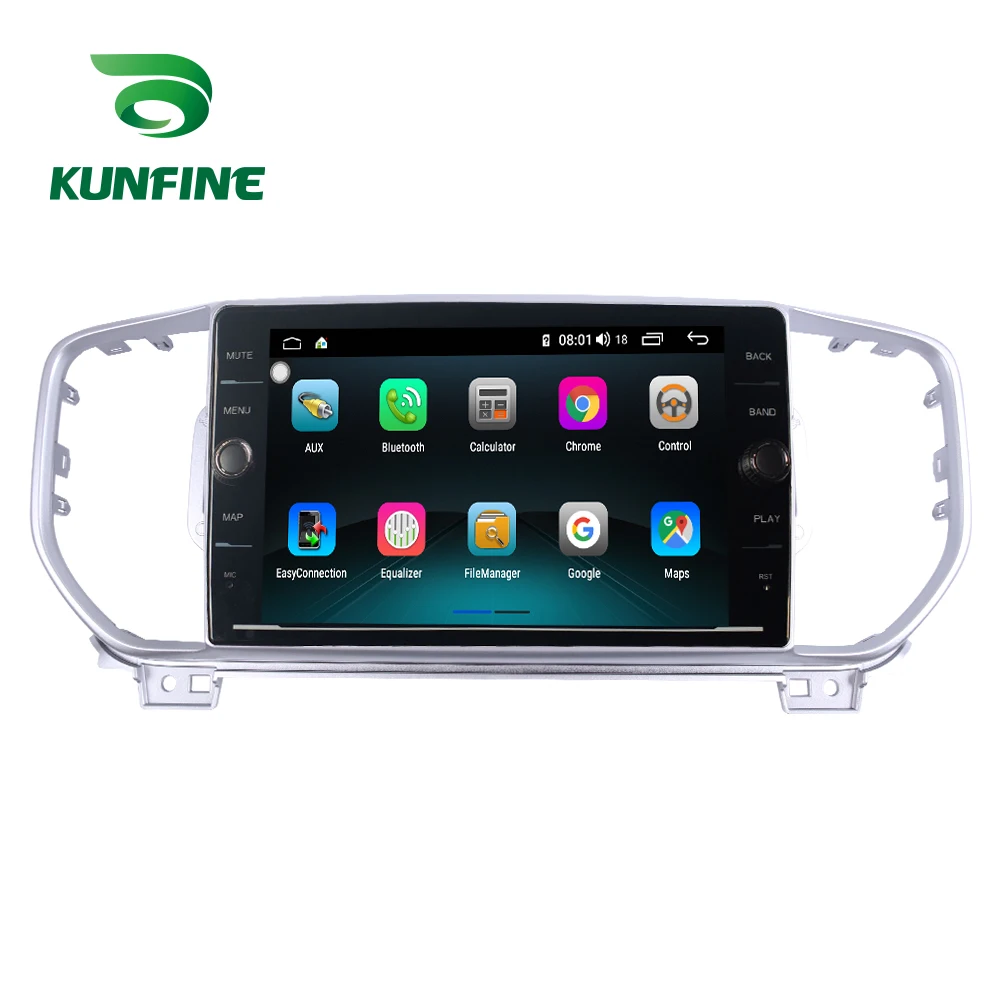 Clearance Octa Core 4GB RAM 64GB ROM Android 8.1 Car DVD GPS Player Deckless Car Stereo for KIA KX5 Sportage R 2016 Black Color Radio 5