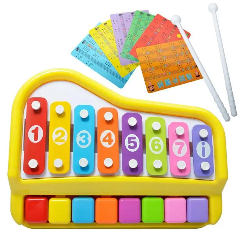 Mini Multicolor Caterpillar Xylophone Toy Hand Knock Glockenspiel Piano