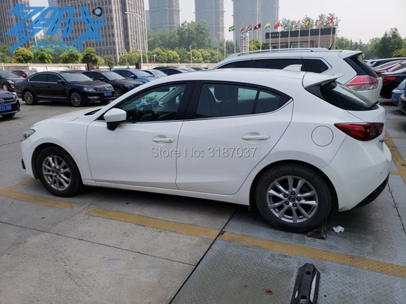 Для хэтчбека Mazda 3 Axela 2014 2015 2016 2017 ABS пластиковая Неокрашенная искусственная крышка