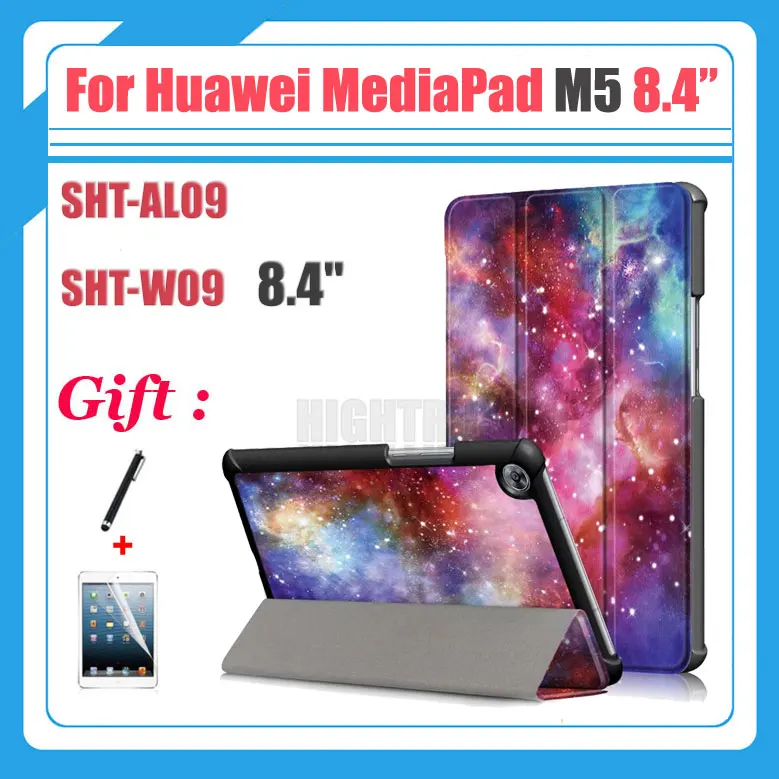 3in1 печатных Искусственная кожа Чехол подставка для huawei Mediapad M5 SHT-AL09 SHT-W09 8,4 "Tablet чехол для huawei M5 8,4 + подарок