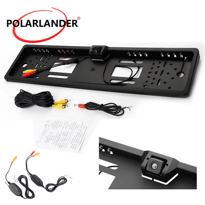 

Лидер продаж, беспроводная камера заднего вида, 12 В, CMOS 1030, рамка для автомобильной камеры заднего вида