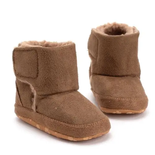 Для младенцев, для маленьких мальчиков и девочек обувь детские ботинки мягкая подошва новорожденных обувь для ползунков сапоги на нескользящей подошве; зимние теплые тапочки; на возраст от 0 до 18 месяцев