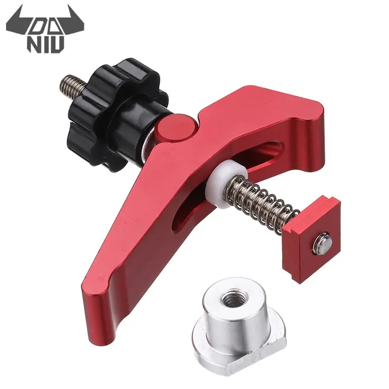 Liga de Alumínio Ferramenta para Trabalhar Daniu Durável da Rápida Agindo Hold Down Clamp T slot T track Clamp Set Diy Madeira Qualidade Superior
