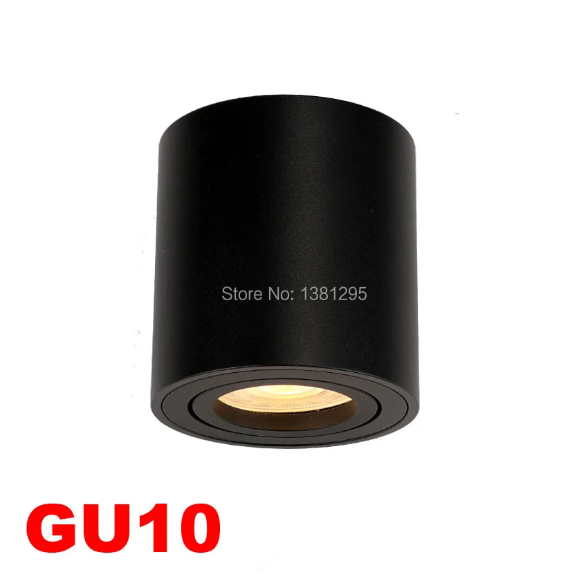 US $18.09 Adjustable LED Round Surface Mount Trimless Downlight GU10 Fixture Cylinder Ceiling Down Spot Light Bedroom Lamp GU 10 Fitting