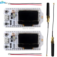 2pcs 0.96 OLED Display Module ESP32 WIFI Bluetooth Transceiver SX1276 Lora Module IOT 868/915MHz with Antenna JST Con 2pcs lora radio node v1 0 915mhz rfm95 sx1276 wireless node module