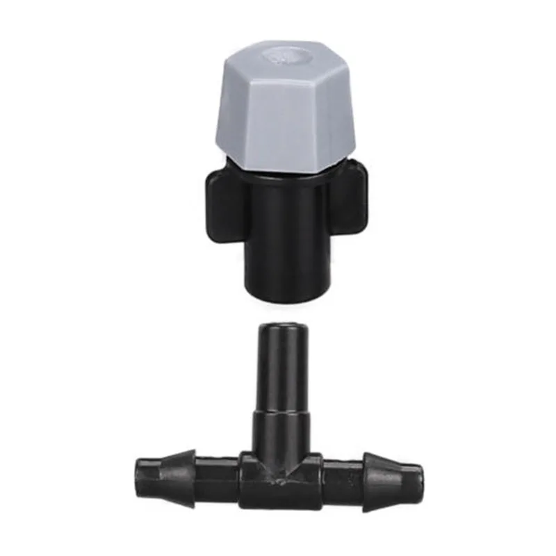 

50Pcs 1/4" Fog Nozzles for Agricultural Greenhouse Plant Pots Atomizing Spray Cooling System Garden Mist Water Connection Tool