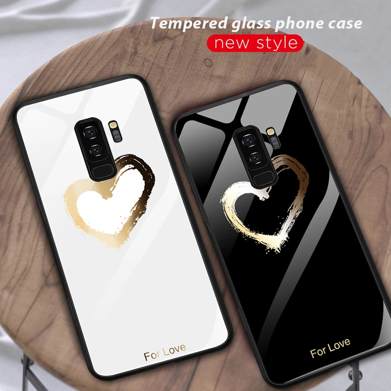 

Case For Samsung Galaxy A7 2018 A750 Tempered Glass Soft TPU Bumper Cover For Samsung S10 S9 S8 Plus S10E Note8 9 J4 J6Plus 2018