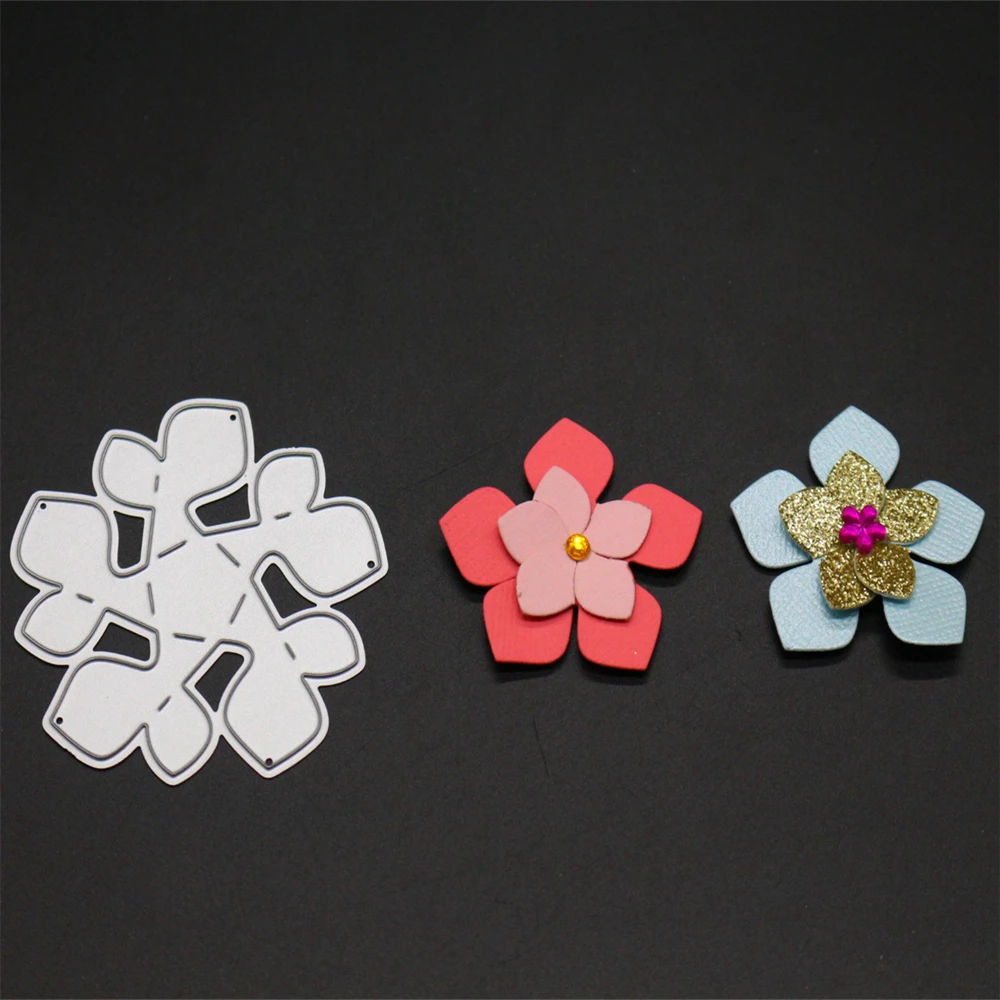 

YINISE 015 FLOWER Metal Cutting Dies For Scrapbooking Stencils DIY Album Cards Decoration Embossing Folder CRAFT Die Cuts Cut